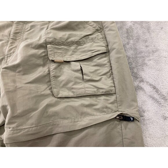 LL Bean Convertible Pants Men’s Large Reg Green Zip-Off Shorts Hiking Outdoors - Picture 7 of 15